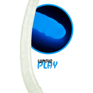 LoveToy: Lumino Play, Självlysande Dubbeldildo, 37 cm