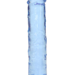 RealRock: Crystal Clear Straight Realistic Dildo, 14.5 cm, blå