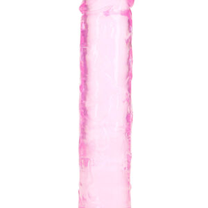 RealRock: Crystal Clear Straight Realistic Dildo, 18 cm, rosa