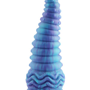 Wildolo: Spiral Fantasy Suction Cup Dildo, 24 cm, blå