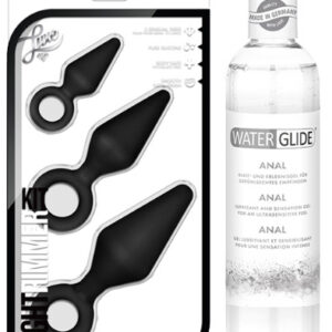 Analpluggar Night Rimmer Kit + Glidmedel Anal 300ml Paketerbjudande