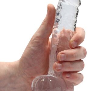 Crystal Clear dildo 17 cm, Clear