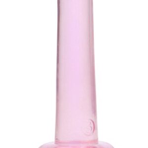 Crystal Clear non realistic dildo 13 cm, Pink