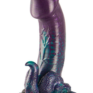 Epic Cybersilicock: Basilisk Double Scaly Dildo, small