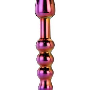 Glamour Glass Ridged Anal Dildo