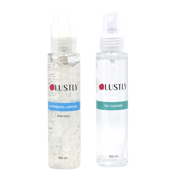 LUSTLY Vattenbaserat Glidmedel 100ml & Toy Cleaner 100ml