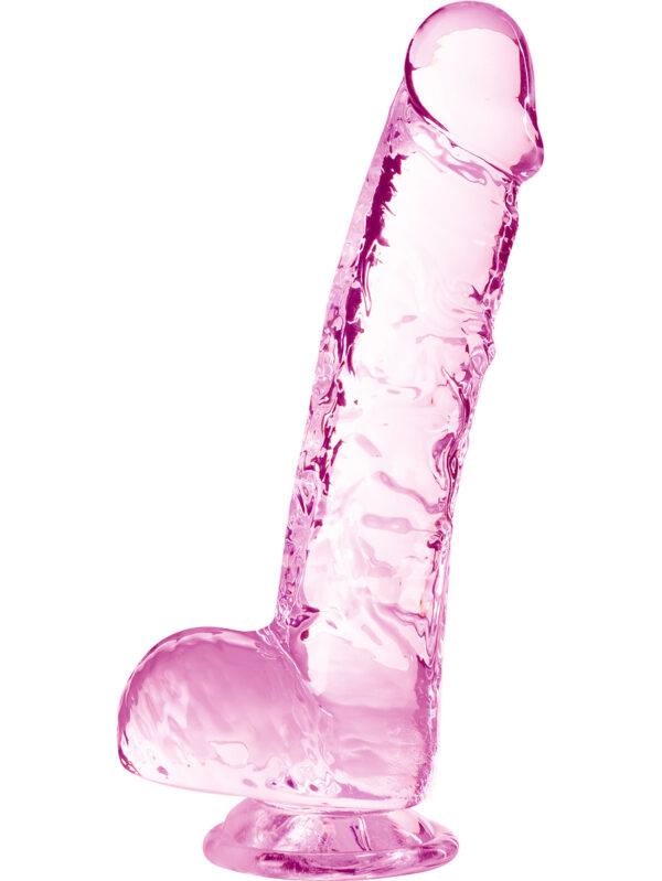 Naturally Yours: Crystalline Dildo, 15 cm, rosa