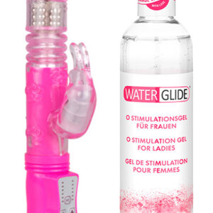 Rabbitvibrator + Orgasm Glidmedel 300ml Paketerbjudande