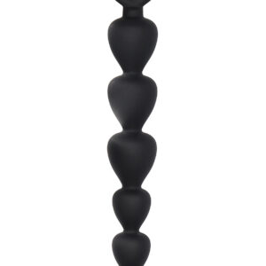 Shots Toys: Silicone Anal Beads, svart