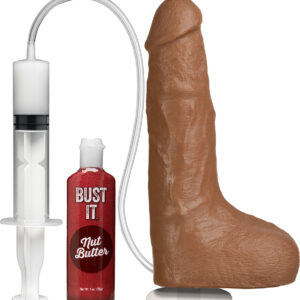 Doc Johnson: Bust It, Squirting Realistic Cock, 21 cm, brun