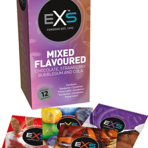 EXS: Kondomer, Mixed Flavoured, 12-pack