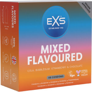 EXS Mixed Flavoured: Kondomer, 48-pack