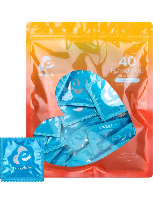 EasyGlide: Flavoured Condoms, 40-pack