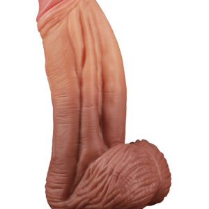 LoveToy: Dual-Layered Silicone Cock, 25 cm, mörk