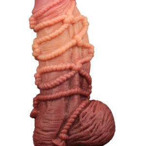 LoveToy: Dual-layered Silicone Cock with Rope, 24 cm