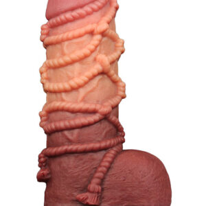 LoveToy: Dual-layered Silicone Cock with Rope, 24.5 cm