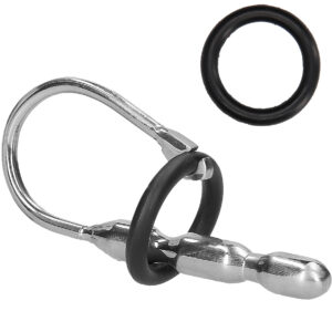 Ouch!: Urethral Sounding, Steel Stretcher with Ring, 10 mm