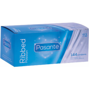 Pasante Ribbed Passion: Kondomer, 144-pack