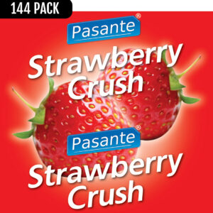 Pasante Strawberry Taste: Kondomer, 144-pack