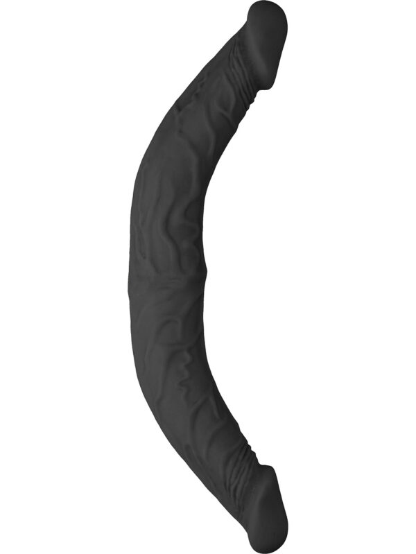 RealRock Skin: Double Dong, 36 cm, svart