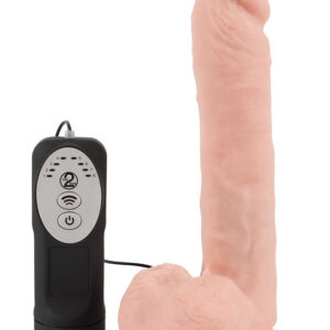 You2Toys: Medical Silicone Vibrator, Vibrating and Thrusting, 21 cm