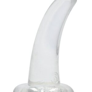 Crystal Clear non realistic dildo 11 cm, Clear