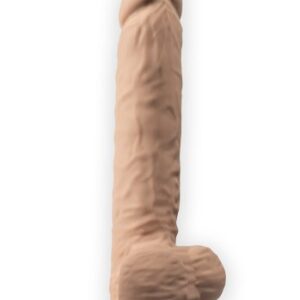 Dual Density Dildo med pung 27 cm