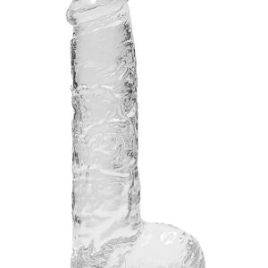 RealRock: Crystal Clear Realistic Dildo, 15 cm