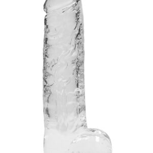 RealRock: Crystal Clear Realistic Dildo, 22 cm