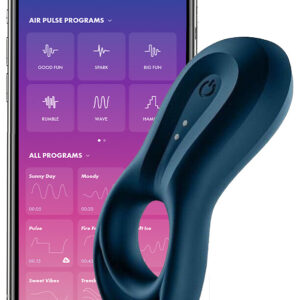 Satisfyer Connect: Epic Duo, Ring Vibrator, blå