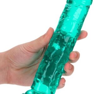 Crystal Clear dildo 20 cm, Turkos