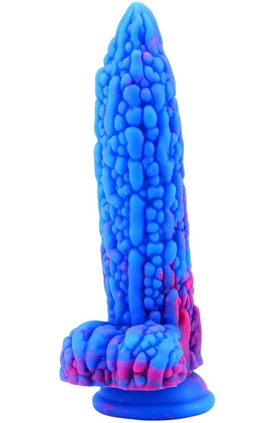 Dildo Kukur Blue-Pink 20 cm Dragon dildo