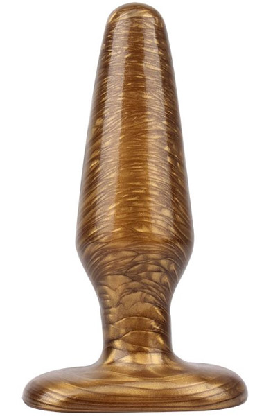 Chisa Novelties Gold Stag Kaufmann Plug 13,5 cm i läckert skimrande guldton
