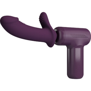 Pretty Love: DJ Scholar, Massage Gun with Dildo, lila