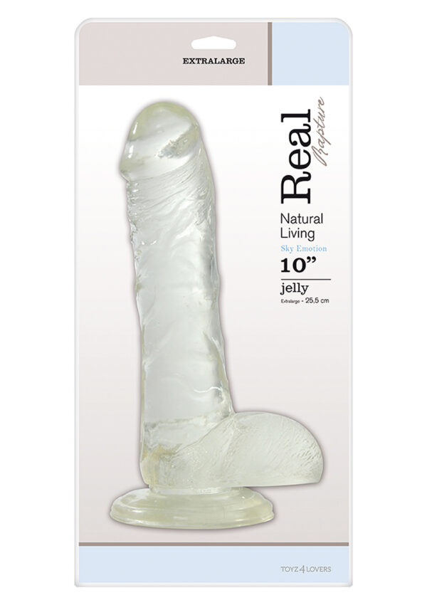 Real Rapture Jelly Dildo Clear 25,5 cm