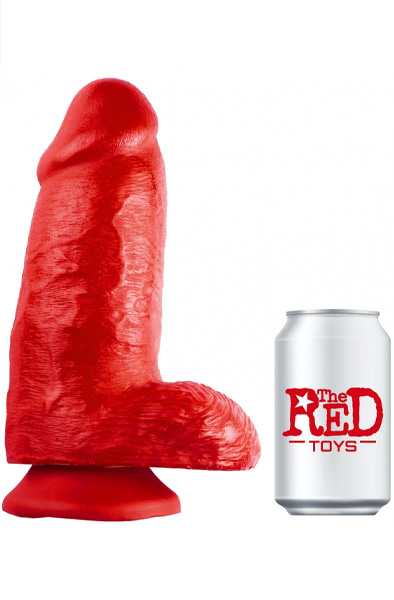 The Red Toys Po XXL Dildo Red 25 cm XXL dildo