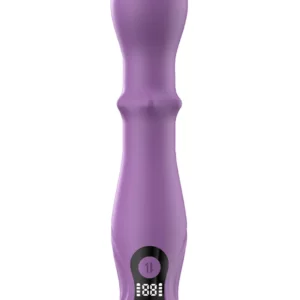 360 Triple Stimulation Vibrator LCD Display Dildo med vibrator