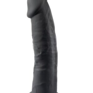 Dual Density Svart Dildo 19 cm