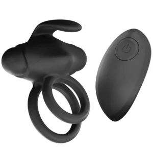Mr & Mrs Vibe Ring Black Penisring med vibrator