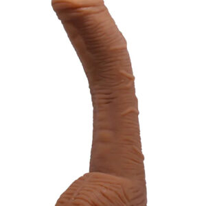 Beautiful Alex: Realistisk Dildo med Sugpropp, 28 cm, mörk
