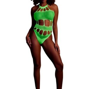 Body with grecian neckline - Neon Green