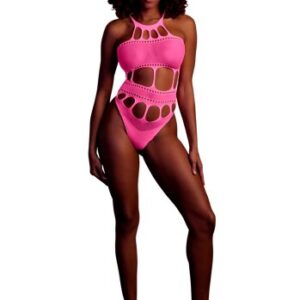 Body with grecian neckline - Neon Pink