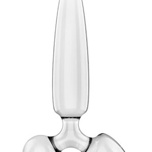 Satisfyer: Triple Crystal 1, Glass Dildo, transparent