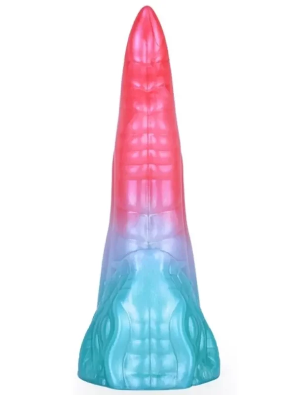 Alien Beast Cyan Rainbow Dildo 21 cm