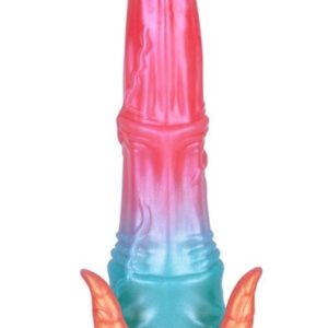 Alien Beast Cyan Rainbow Dildo 23,5 cm