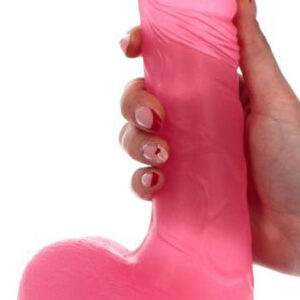 Alvaro Dildo Transparent Pink 23 cm