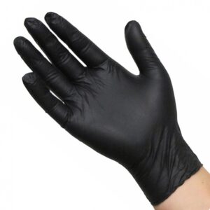 Black Ninja Latex disposable gloves (100 pcs.) - L