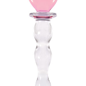 CRYSTAL HEART OF GLASS PINK