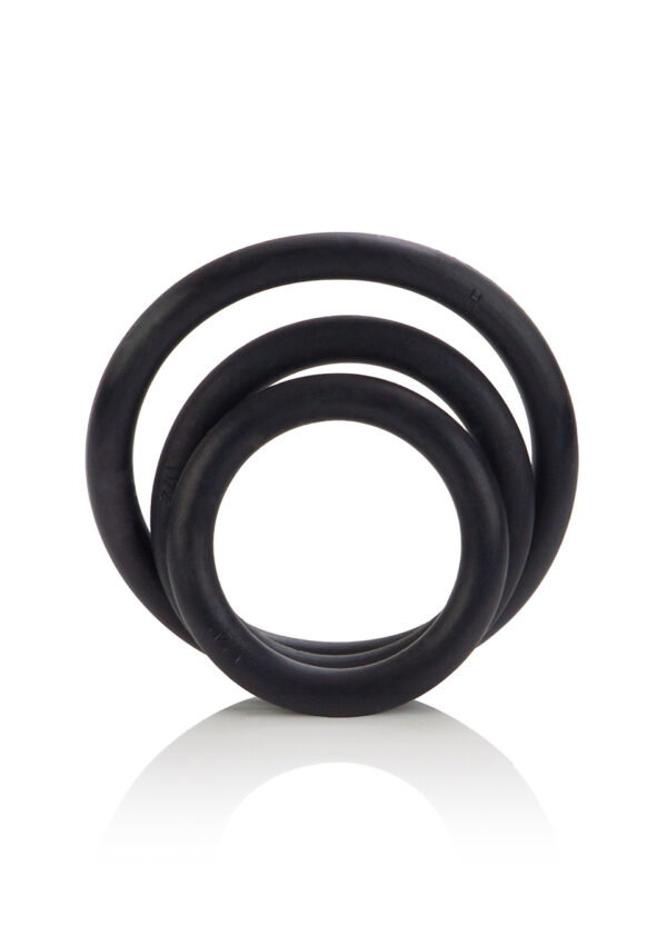 Cal Exotics Black Rubber Ring Set