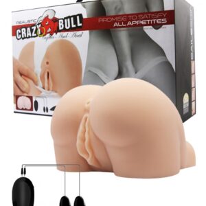 Crazy Bull Realistic Vibro Masturbator Vagina And Ass